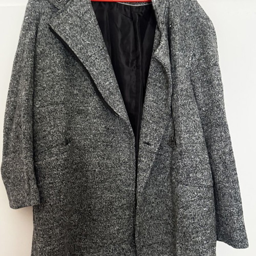 Cortefiel Woman gray coat XL like new, warm winter jacket with zipper