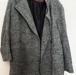 Cortefiel Woman gray coat XL like new, warm winter jacket with zipper