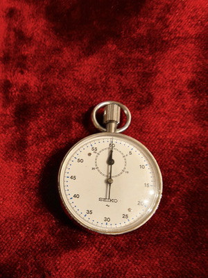 Seiko vintage mechanical stopwatch used, fully functional