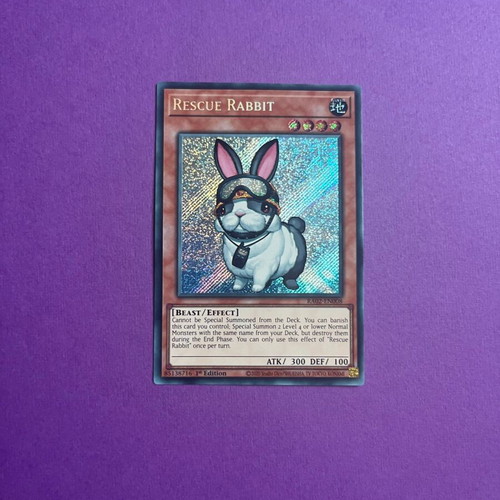 Rescue Rabbit Yu-Gi-Oh! Card 1st Edition like new