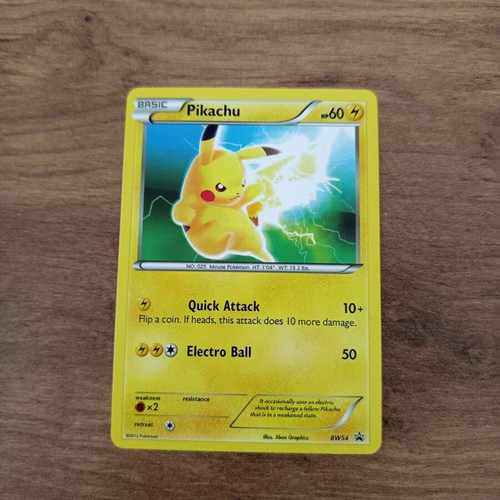 Pikachu BW54 Black & White promo card