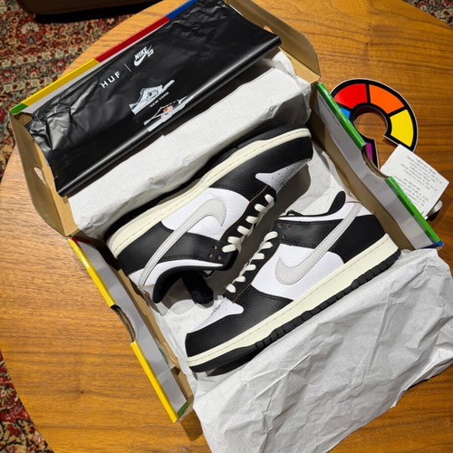 Nike Sb Dunk Low X Huf San Francisco new, size 42.5, black-white