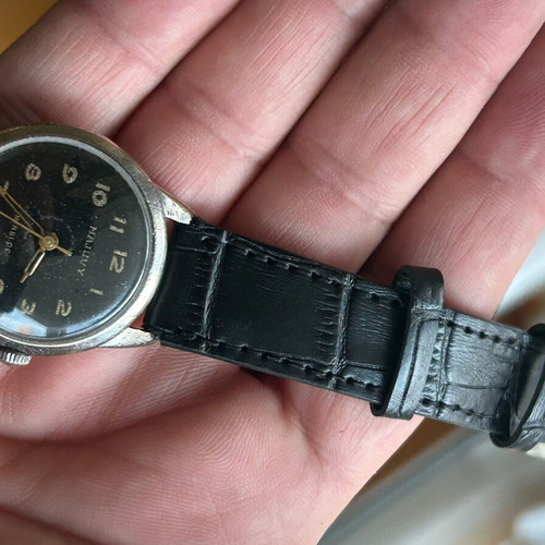 Vintage Majuvy wristwatch wind-up used, 1960s