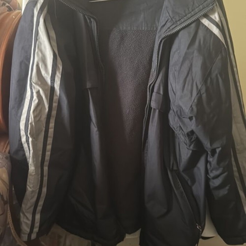 Χειμωνιάτικο μπουφάν large unisex μεταχειρισμένο, μαύρο και γκρι