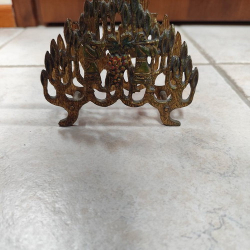 Brass napkin stand vintage used