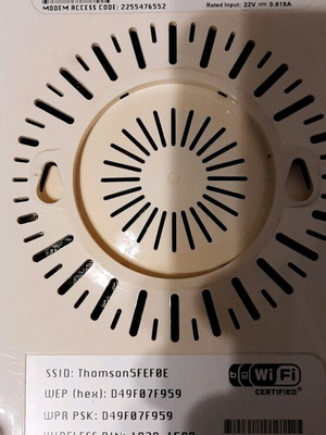 Thomson modem used, fully functional