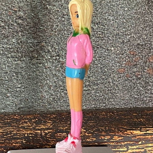 Anime Style Mini Figure 6.5cm new, Casual with Pink Hoodie