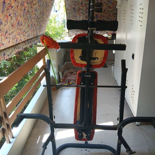 Body Sculpture Foldable Weight Bench BW-2810 with Pull-up Bar and Weights