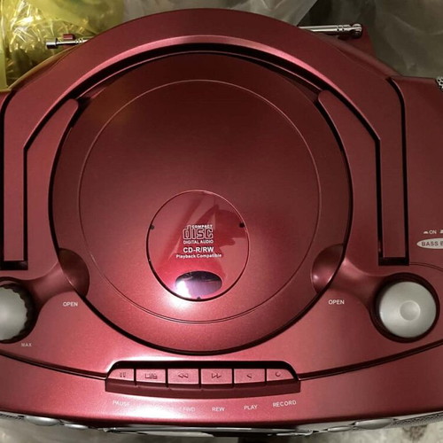 Bench portable stereo new with radio, cassette player and CD