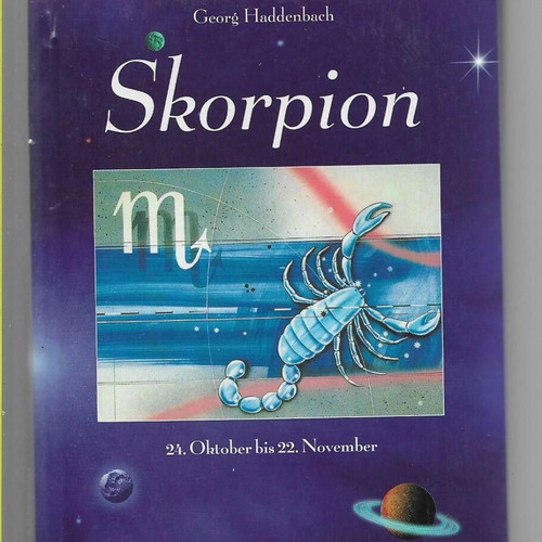 Skorpion by Georg Haddenbach hardcover book like new, German