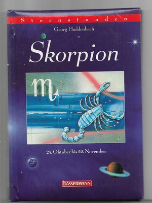 Skorpion by Georg Haddenbach hardcover book like new, German