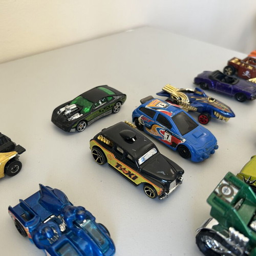 Hot Wheels metallic toy cars used, set of 29