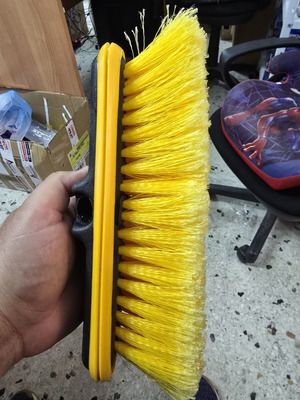 Car washing brush yellow new