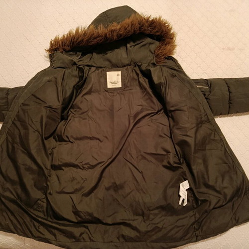 Zara girls' jacket size 10, green khaki, like new