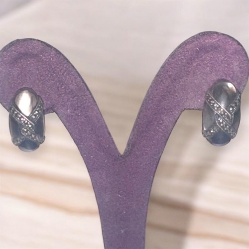 925 Silver Earrings with Labradorite like new