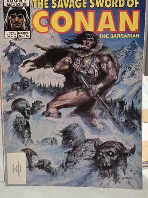 The Savage Sword of Conan the Barbarian #110 used, 1985