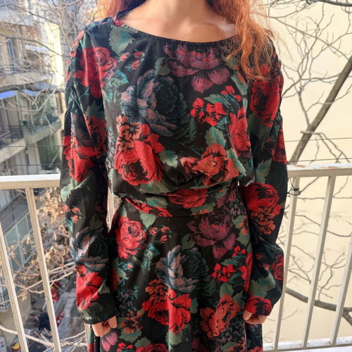 Karavan dress new, black multicolor, size S