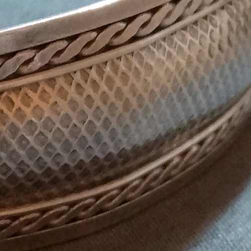 Silver 925 bracelet handmade, like new, snake skin design