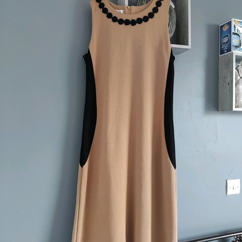 Derpouli beige dress like new, size L