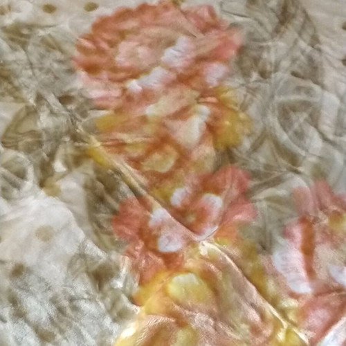 Blanket type Spain new, soft with floral design 245x210 cm