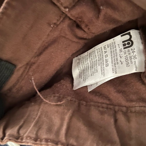 Corduroy pants for boys used, brown, 24-36 months