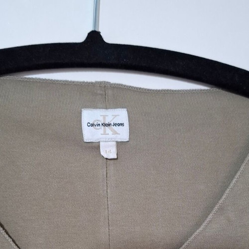 Calvin Klein Jeans sleeveless midi dress Large khaki like new