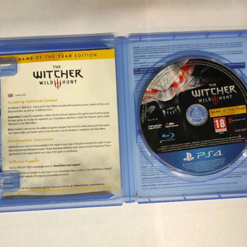 The Witcher Wild Hunt PS4 game used