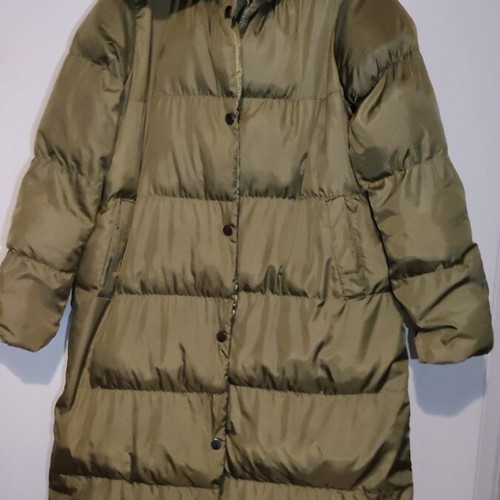 Jacket used in olive color, size M