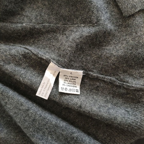 Vintage Italian cashmere angora cardigan like new, grey, size S