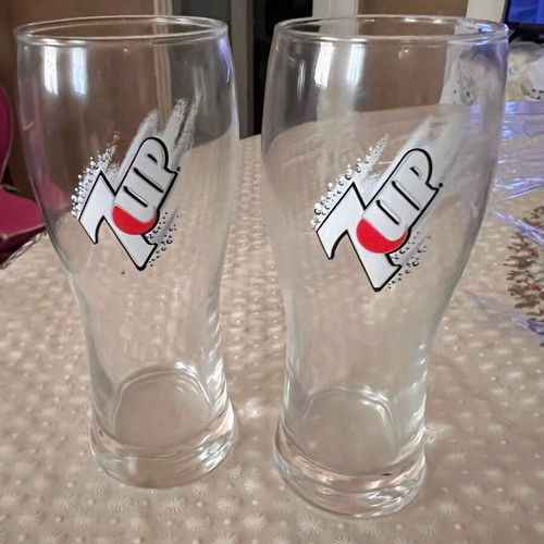 Ποτήρια 7up καινούργια, σετ 2 τεμαχίων