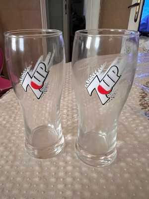 Ποτήρια 7up καινούργια, σετ 2 τεμαχίων