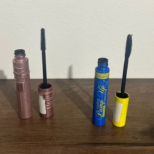 Mascara used, 2 half-finished Maybelline High Sky and Lovely Pump Up