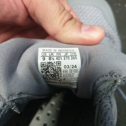 Adidas Dropset 3 athletic shoes used, size 42.5, grey