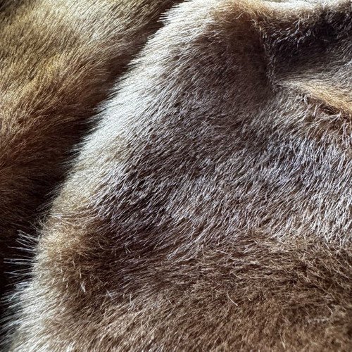 Vintage shoulder fur from natural fur like new, brown