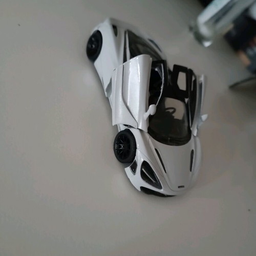 McLaren 720S toy car new, decorative, white