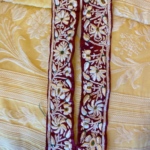Collection of upholstery fabric remnants like new