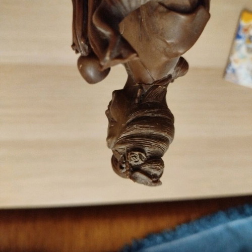Guanyin Chinese deity used with glued head and broken scepter