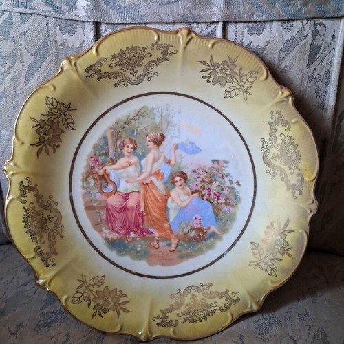 Bavarian baroque antique plate from 1950 like new