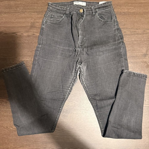 Bershka Denim Grey Skinny Jeans, size EU 38