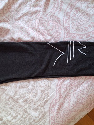 Adidas leggings new, cotton, gray, size S