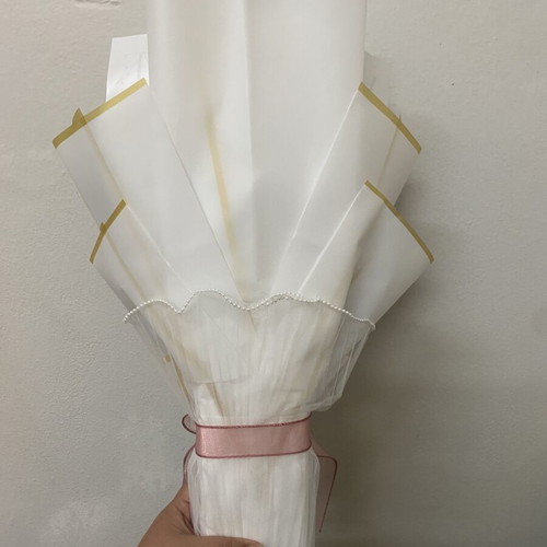 Handmade velvet wire flower bouquet