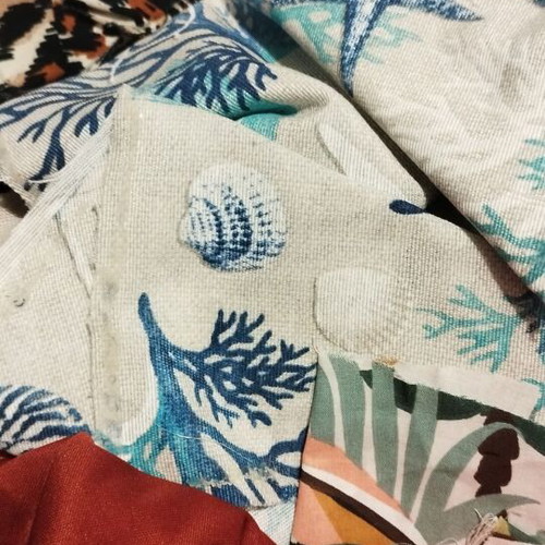 Fabric pieces for crafts and patchwork