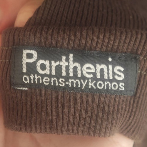 Parthenis Athens-Mykonos Cotton Women's Blouse L like new, brown