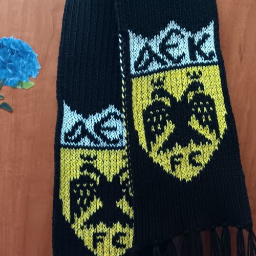 AEK knitted scarf, black