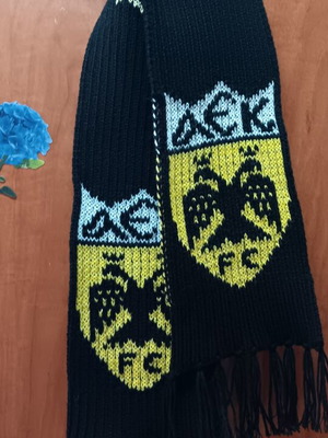 AEK knitted scarf, black