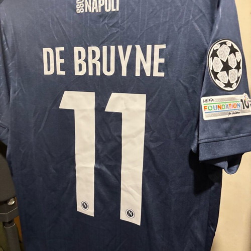 SSC Napoli Third Match Jersey Euro 25/26 De Bruyne Medium new