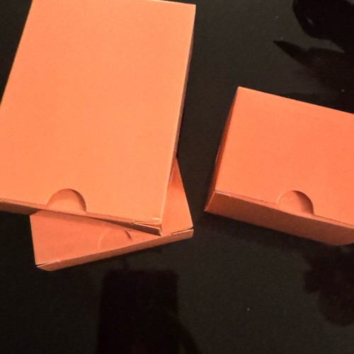 Paper jewelry boxes new, pack of 3, slightly pinkish