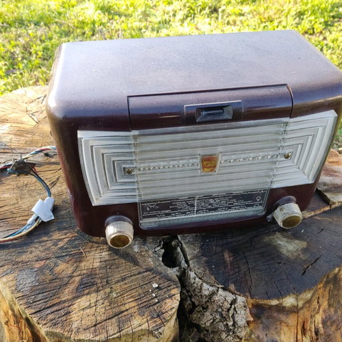 Philips vintage radio from the 50s used, non-functional