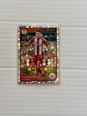 Topps Merlin Santiago Hezze Vintage Refractor RC #144 Olympiacos new