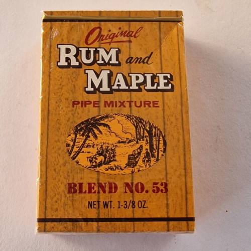 Rum and Maple Blend No. 53 pipe tobacco pack, vintage